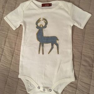 NWOT Reindeer onesie, size 6-12mos